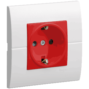Tomada schuko c/ encravamento mec�nico