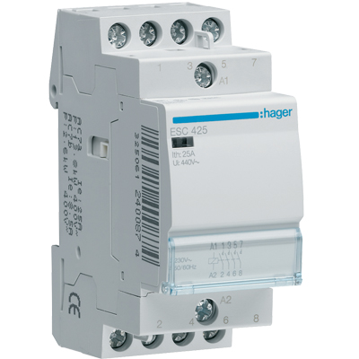 Contactores com e sem comando manual