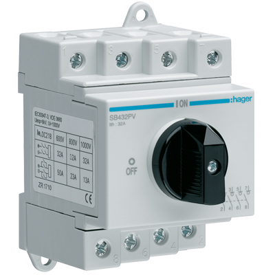 Interruptor 32A para 1000V DC